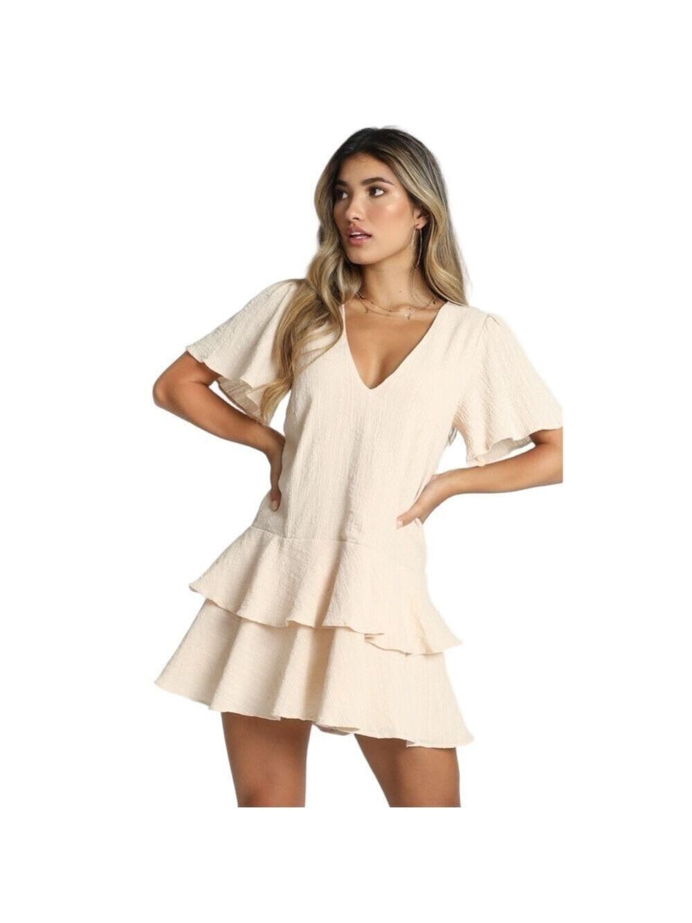 Showpo Bahama Baby Dress In Beige